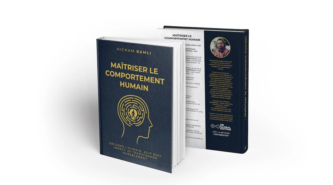 Livre Maîtriser le Comportement Humain - 3D Mockup - Hicham Ramli